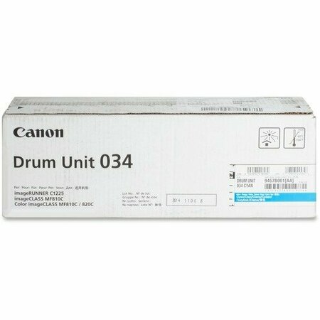 CANON UNIT, DRUM, CYN, 34K CNMDRUM034C